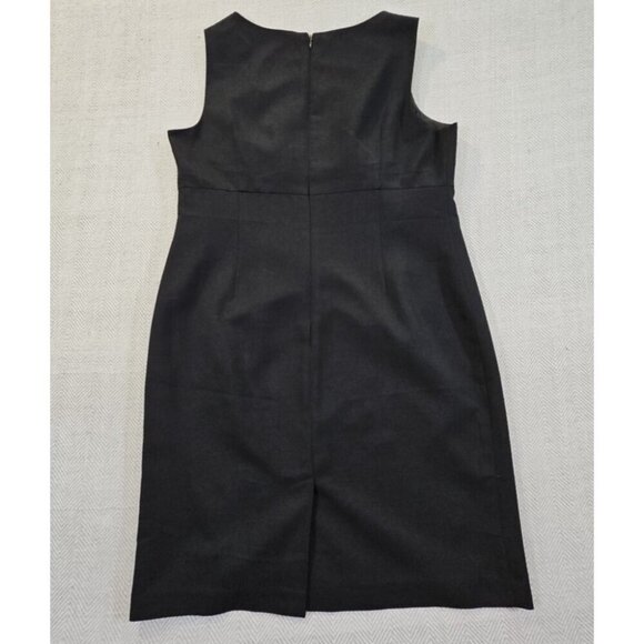 Nine & Co. Suit Separates Midi Dress Size 16 Black Sleeveless EUC Old Money - Picture 8 of 12